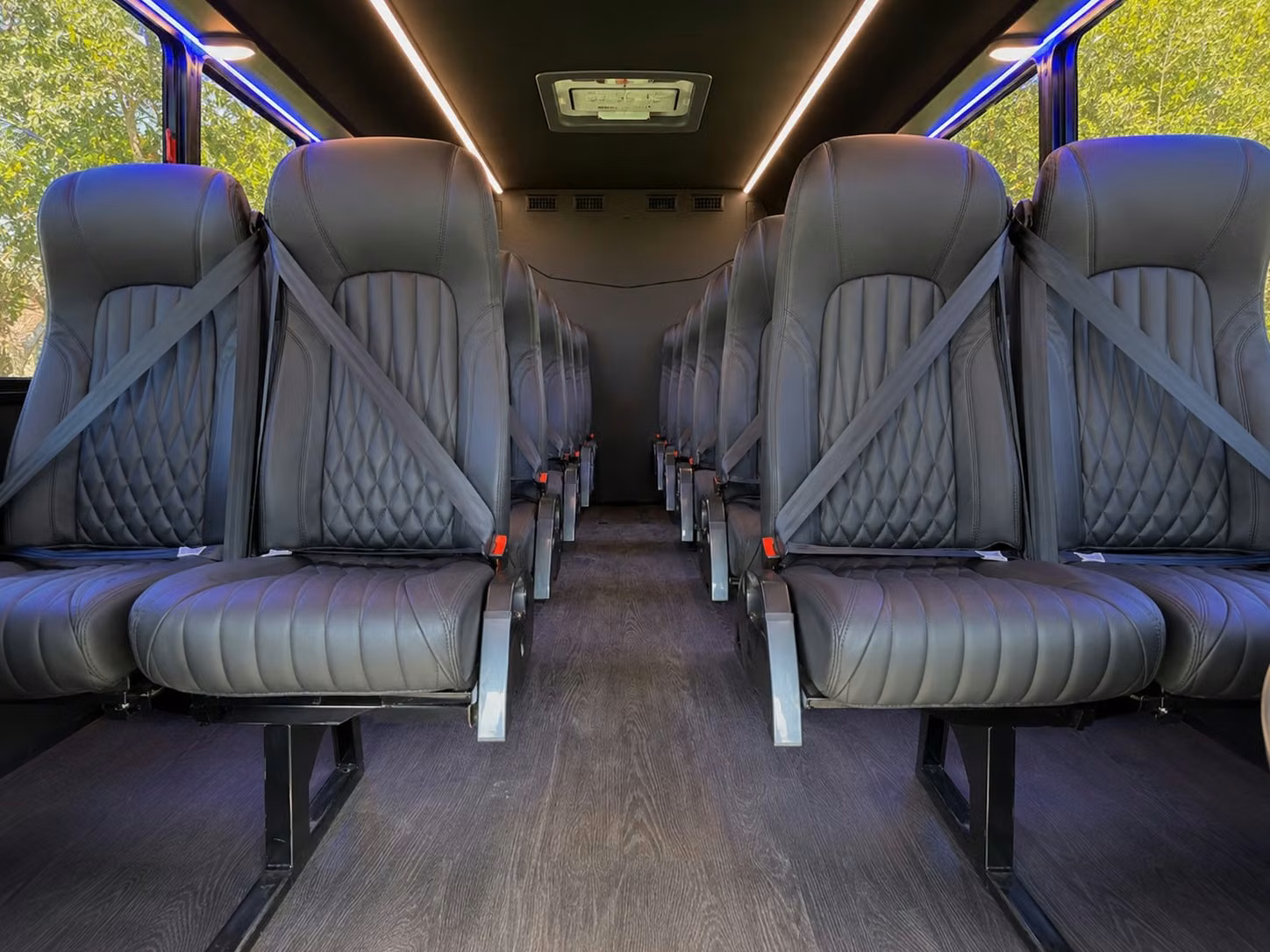 15 passenger minibus inside