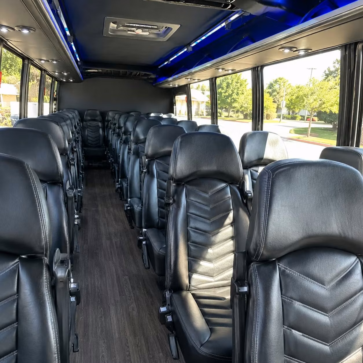 25 passenger minibus interior
