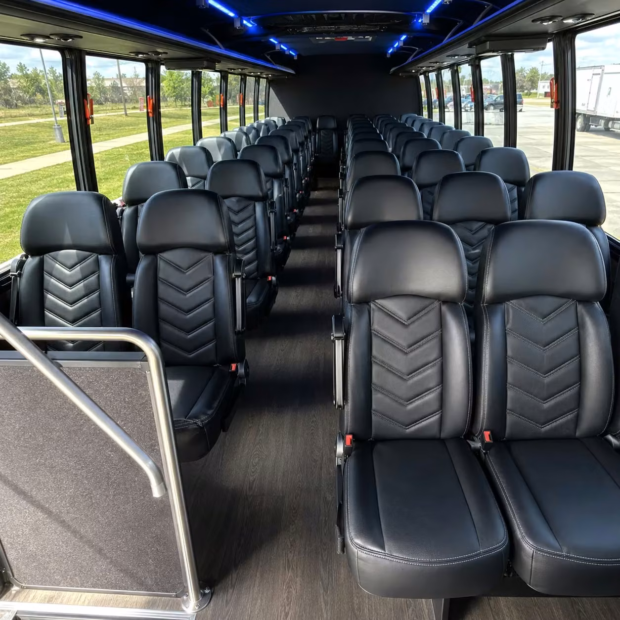 28 passenger minibus interior
