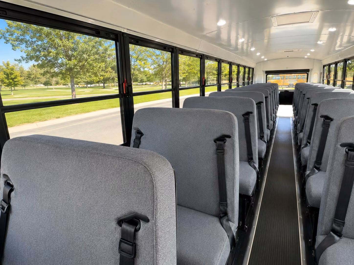 school bus inside