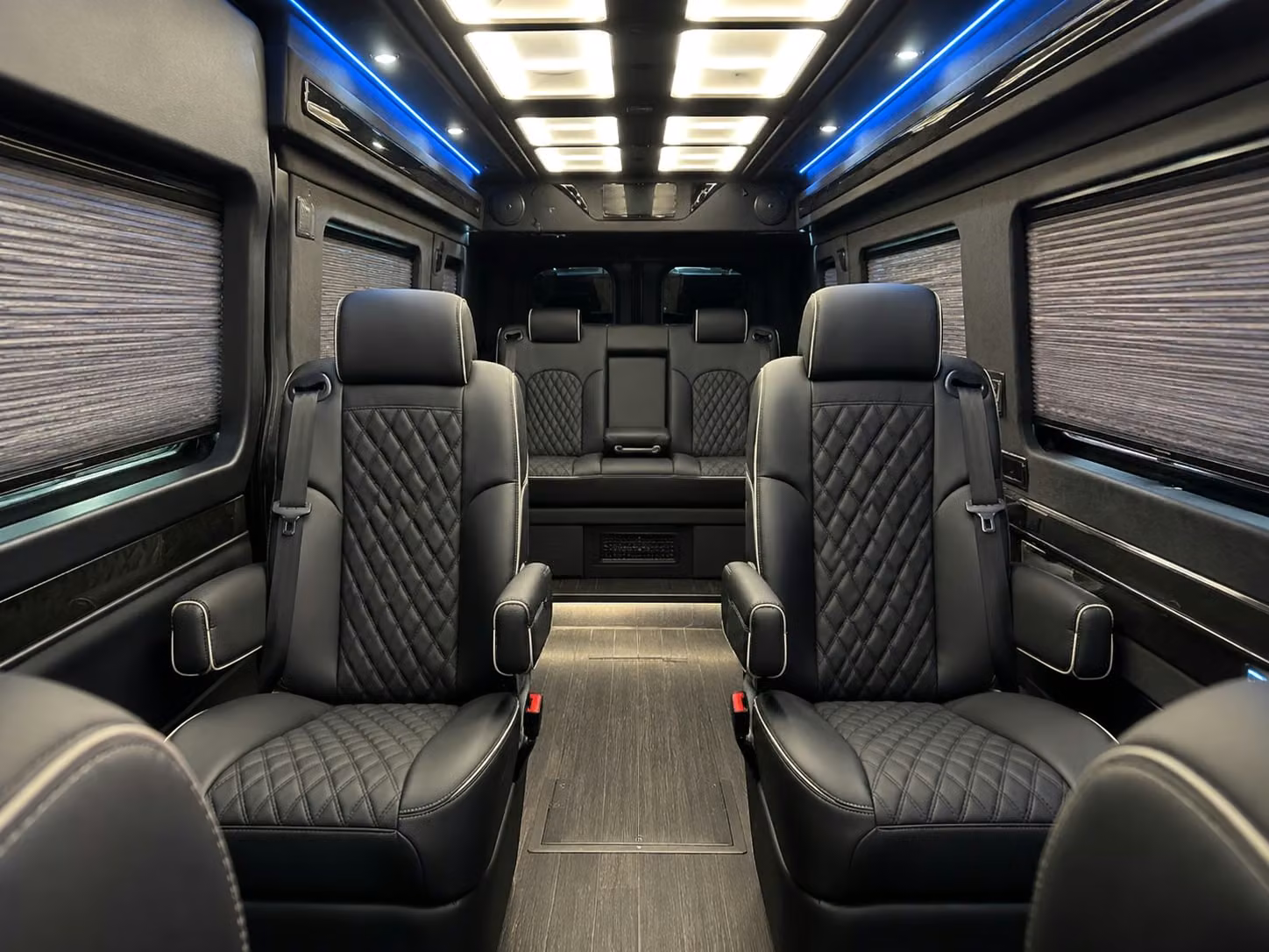 sprinter van with driver inside